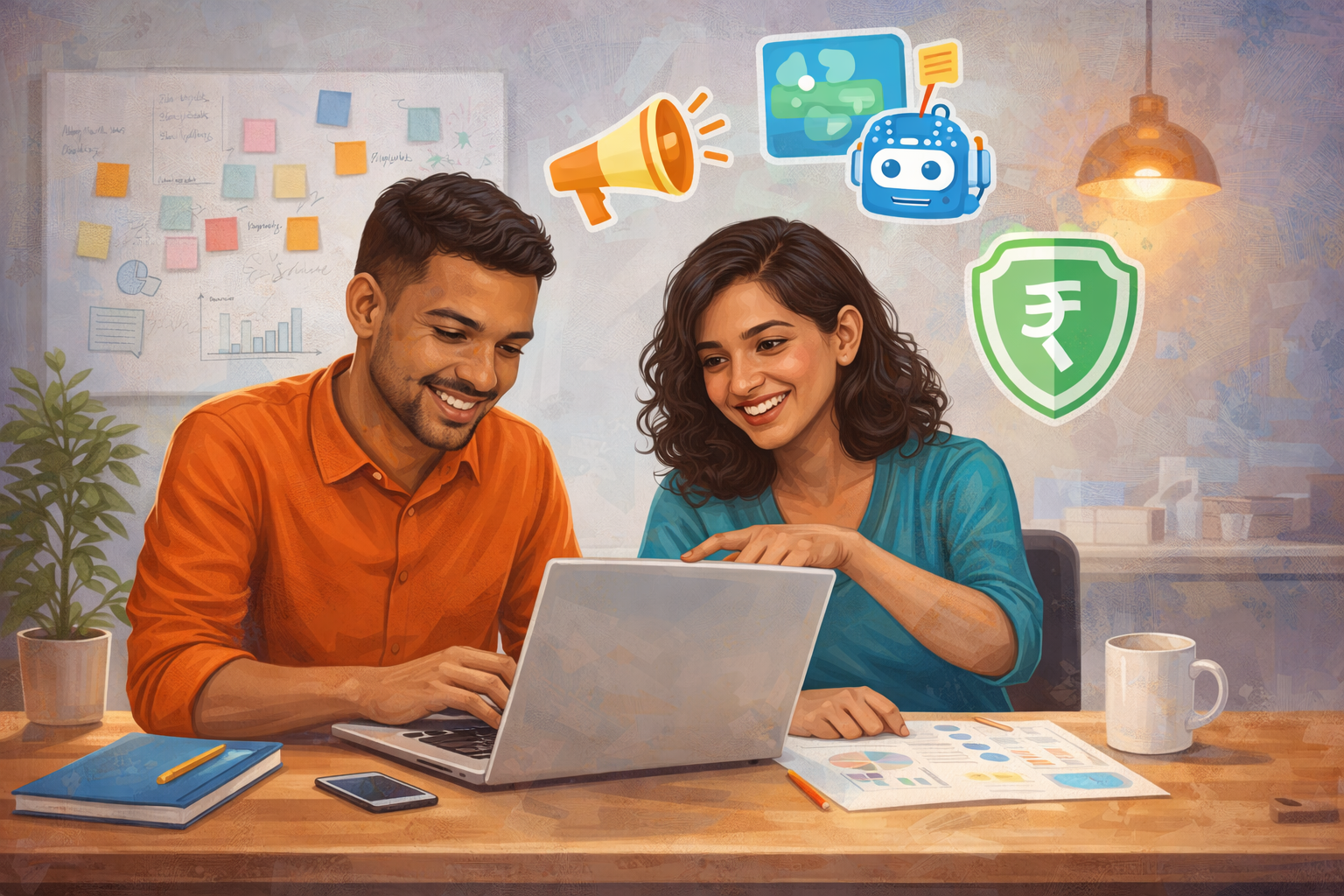 Finance Marketing AI Blog homepage illustration